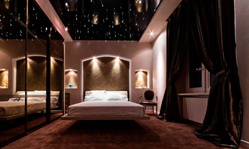 Plafond tendu chauffant ciel étoilé